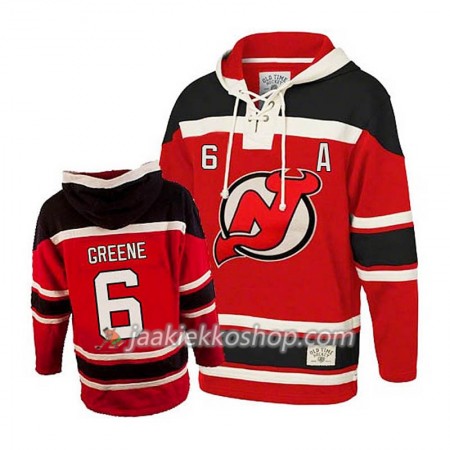 Miehille NHL New Jersey Devils Andy Greene 6 Punainen Sawyer Hooded Sweatshirt